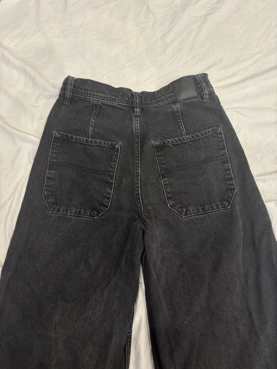 Free People Black Wide Leg Jeans - Picture 10 of 10